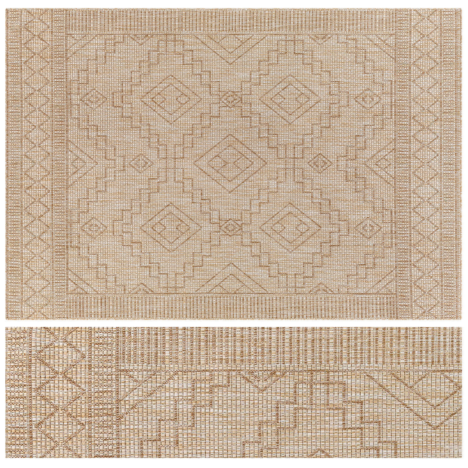 Carpet set 28 - Bundle - 3 Geometrical Jute Rugs 3D model_3