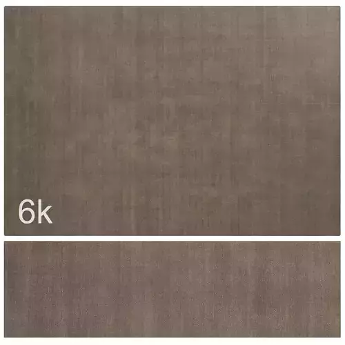 Carpet set 22 - Plain Brown Wool Rug - 6K