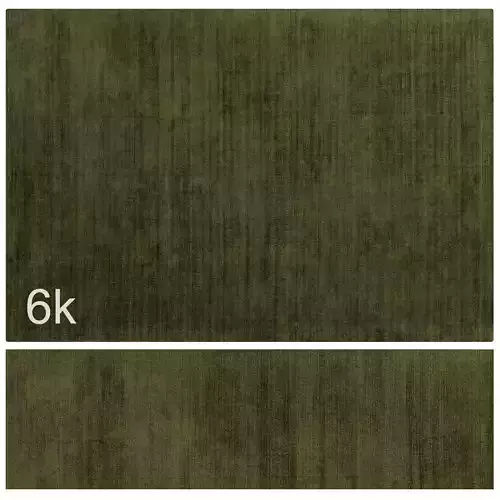Carpet set 20 - Plain Green Wool Rug - 6K
