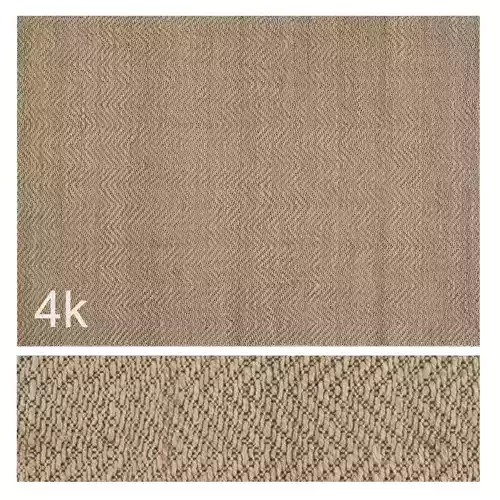 Carpet set 02 - Natural braided jute - 4K