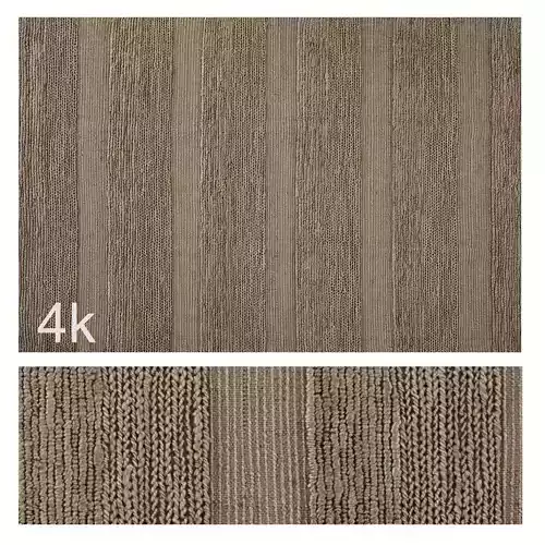 Carpet set 01 - Natural braided jute - 4K
