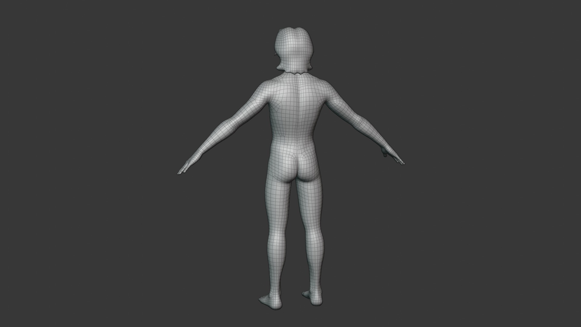 Cartoon Male and Female Body Base Mesh Rigged with IK FK Switch 3D Model Collection_22