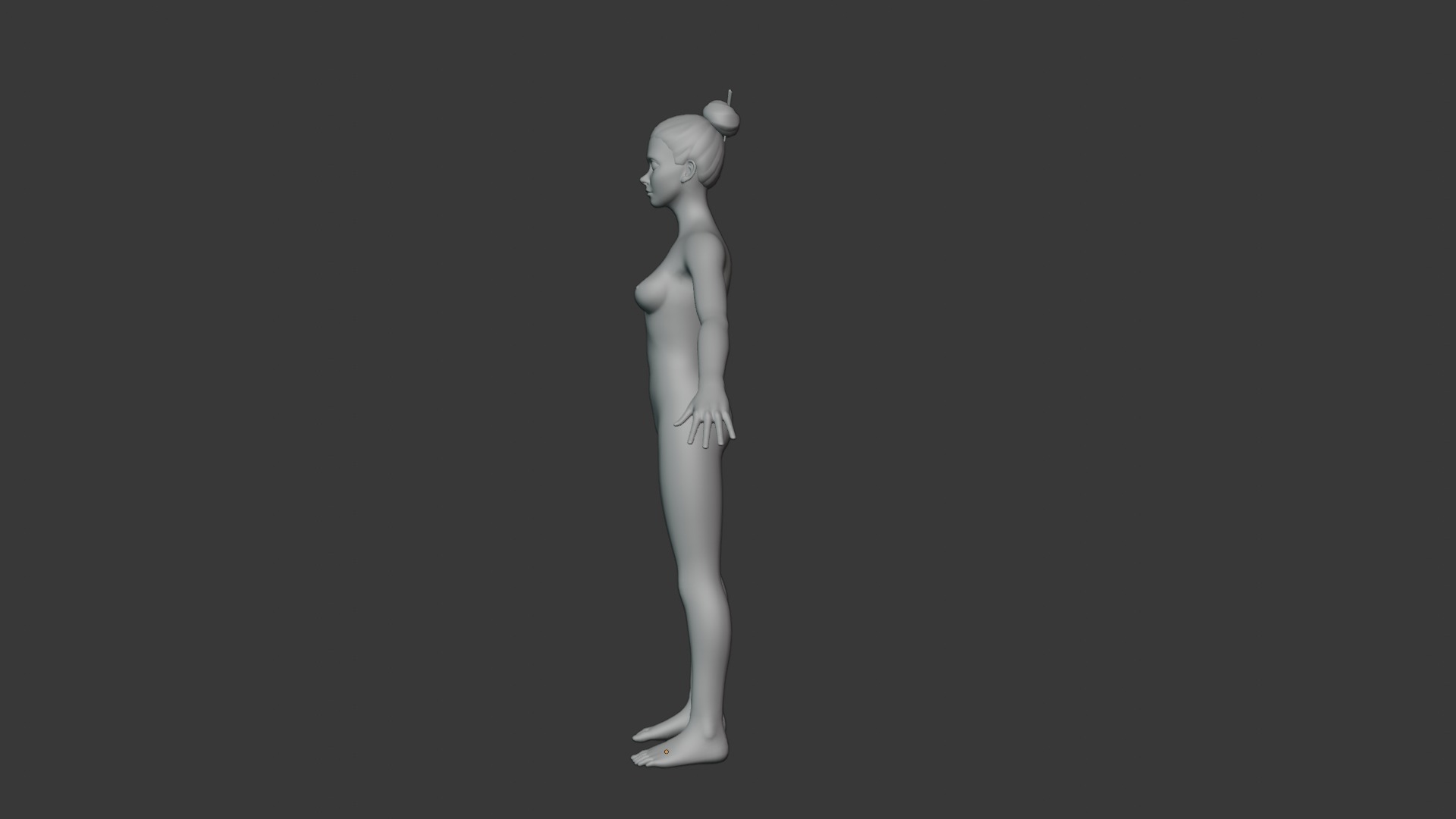 Cartoon Male and Female Body Base Mesh Rigged with IK FK Switch 3D Model Collection_42