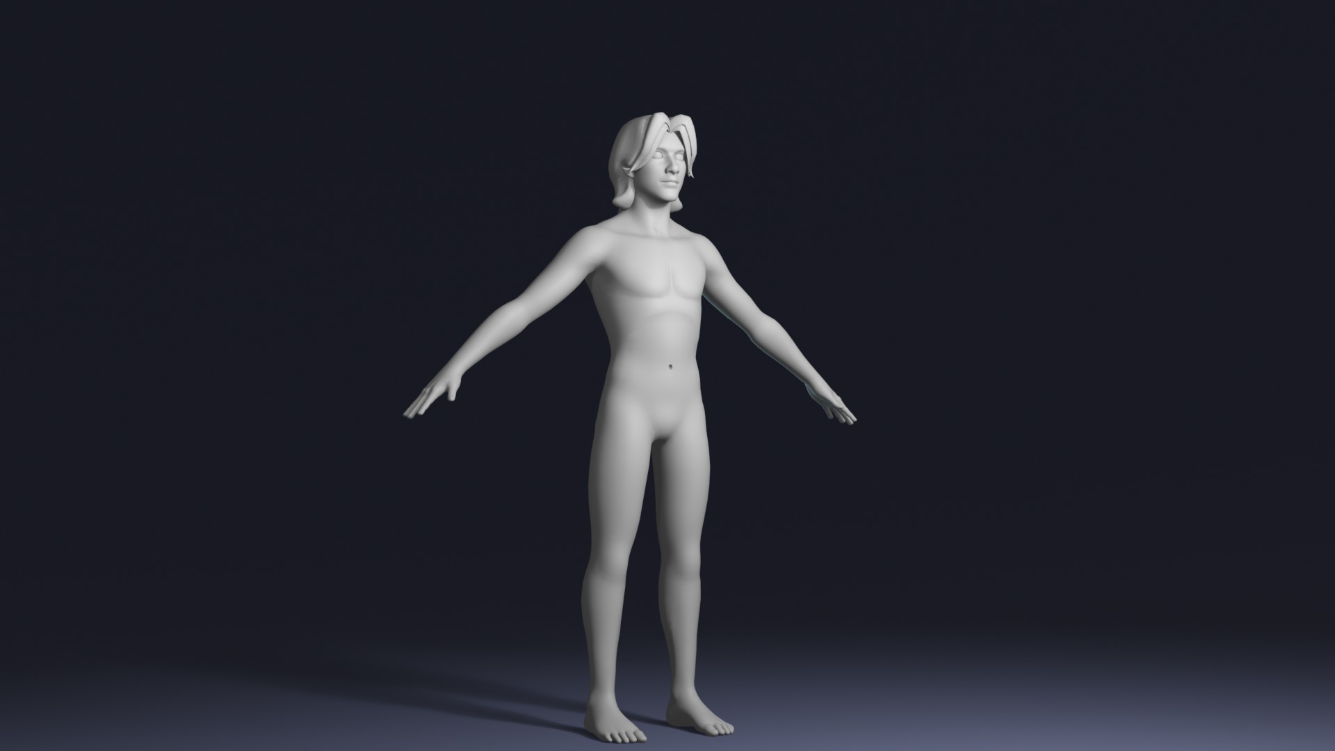 Cartoon Male and Female Body Base Mesh Rigged with IK FK Switch 3D Model Collection_12