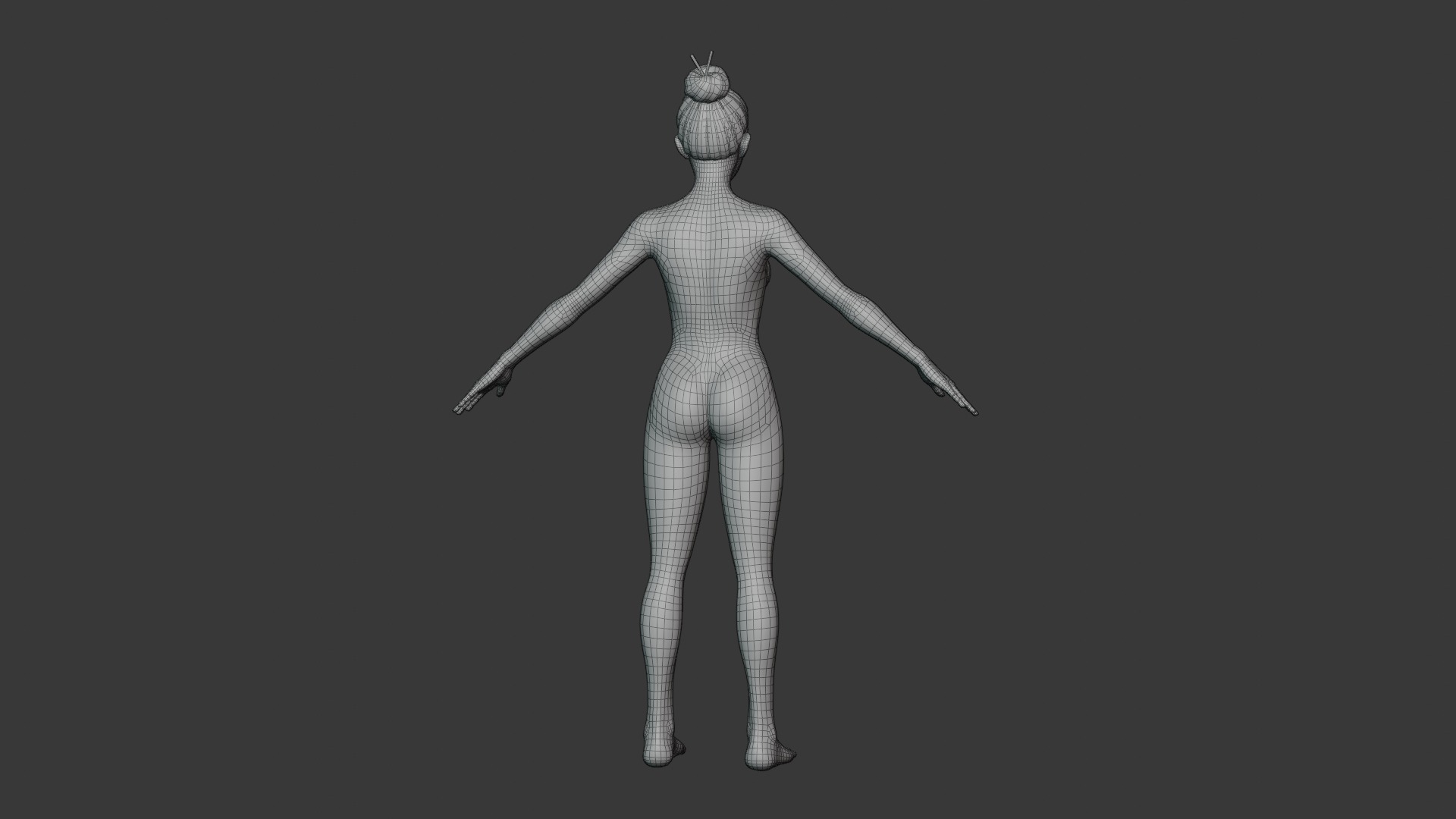 Cartoon Male and Female Body Base Mesh Rigged with IK FK Switch 3D Model Collection_45