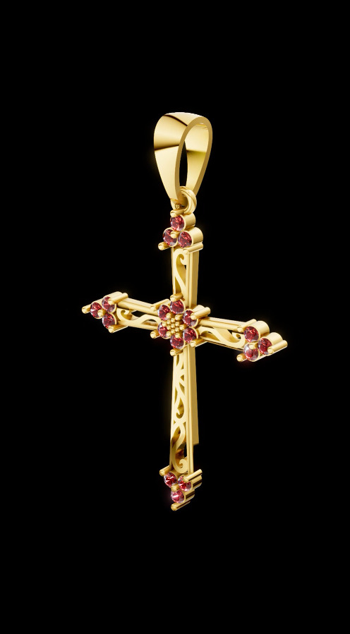 cross 3D print model_2