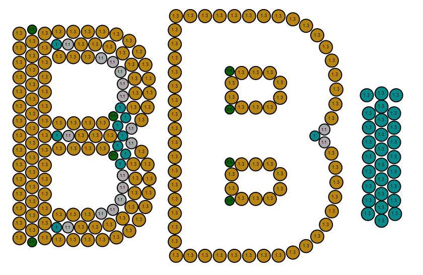 Custom Initial B Letter Diamond Pendant A to Z Alphabet Necklace 3D print model_18