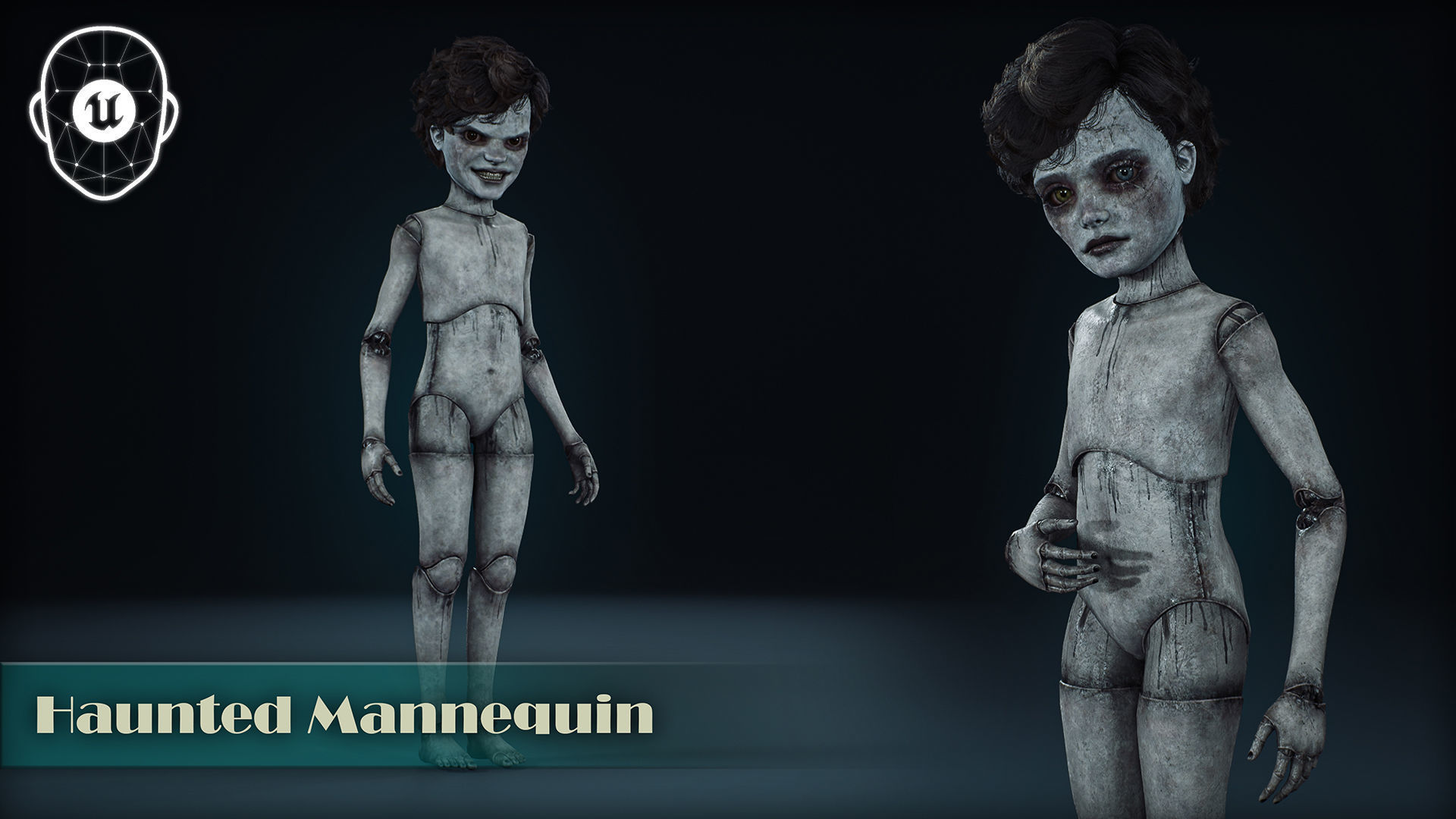 Porcelain mannequins 3D Model Collection_14