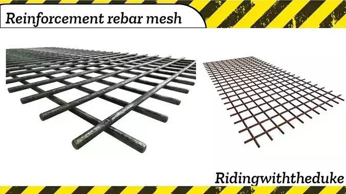 Concrete rebar mesh