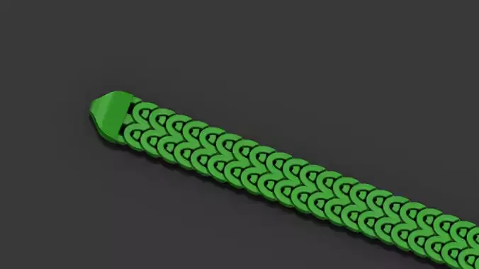 8mm 2 Line Oval Cuban Bracelet Strick Type for All Metal 