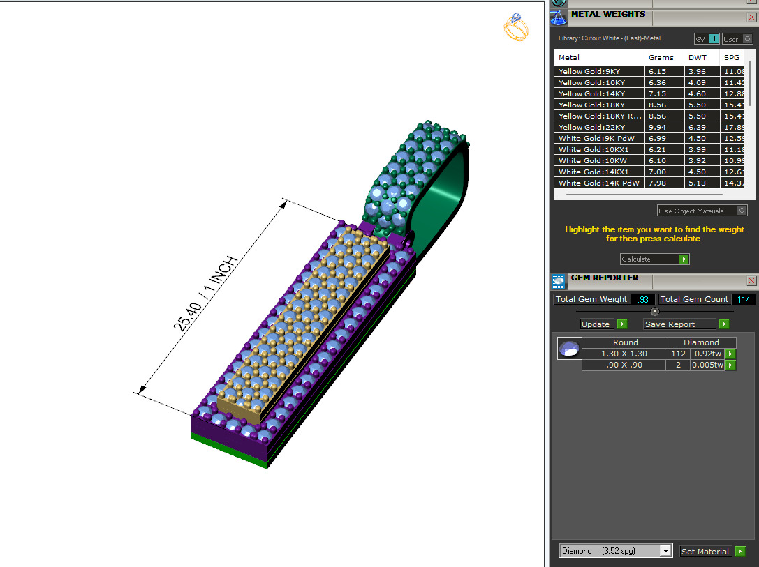 Custom Initial I Letter Diamond Pendant A to Z Alphabet Necklace 3D print model_6