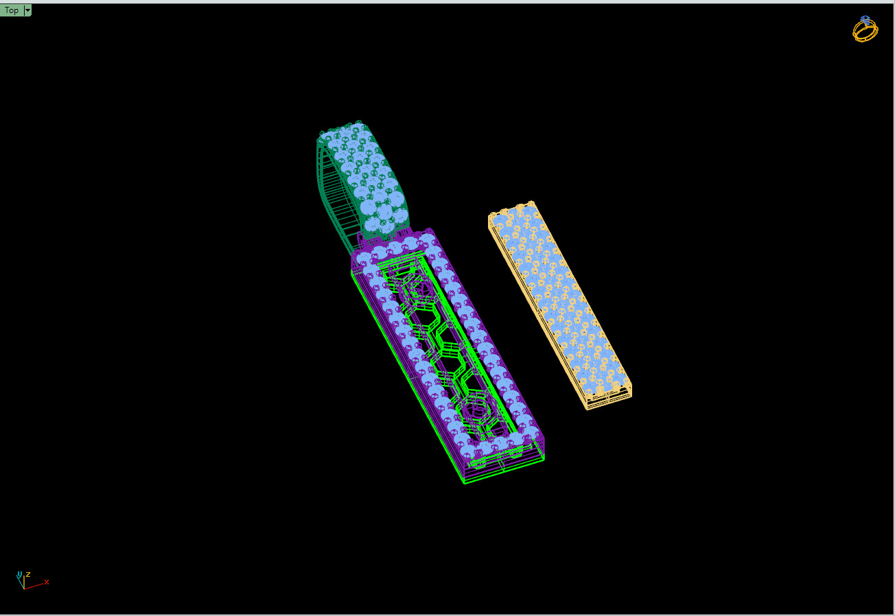 Custom Initial I Letter Diamond Pendant A to Z Alphabet Necklace 3D print model_15