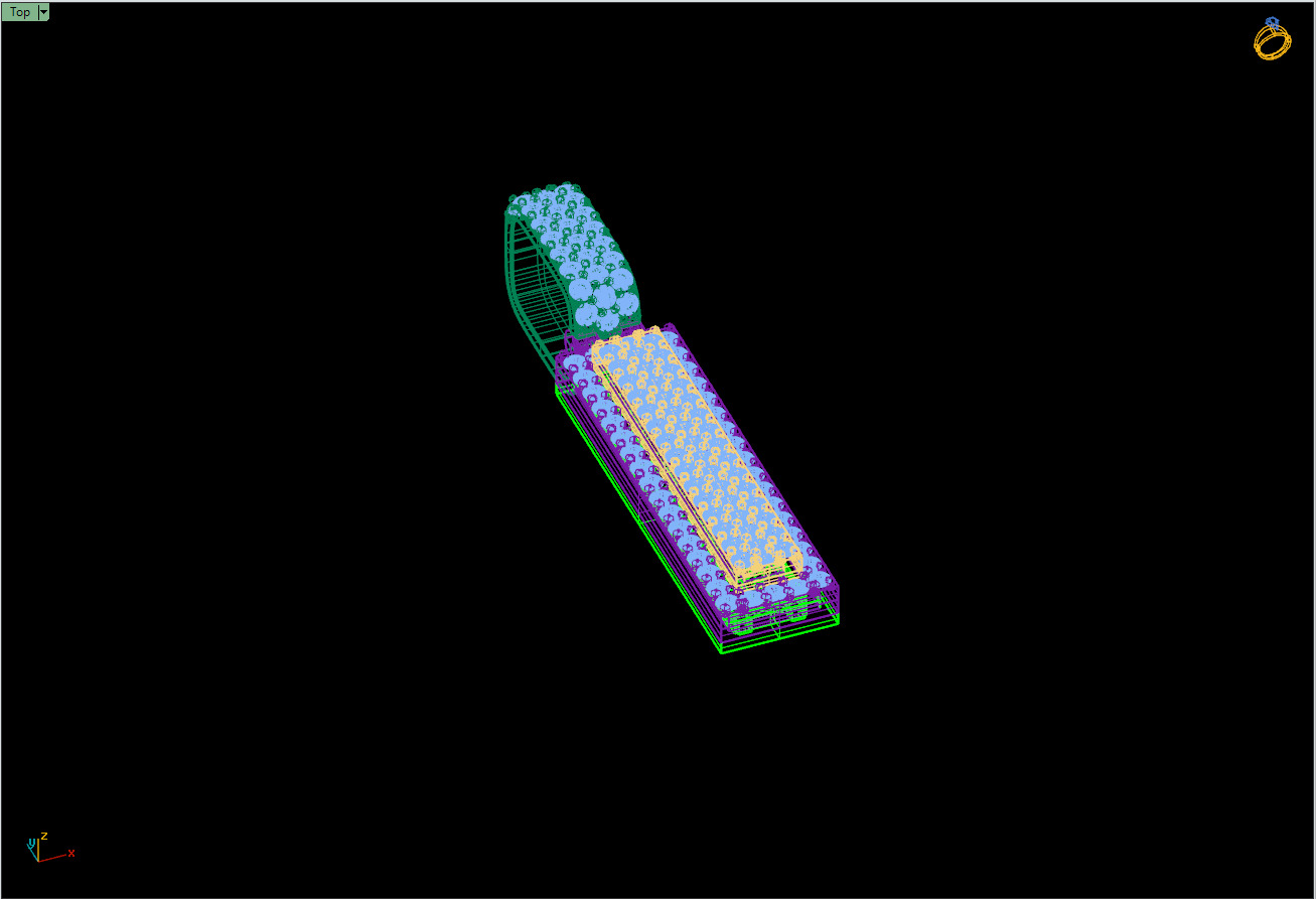 Custom Initial I Letter Diamond Pendant A to Z Alphabet Necklace 3D print model_14