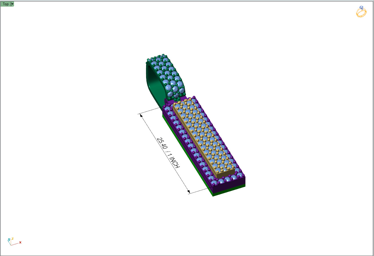 Custom Initial I Letter Diamond Pendant A to Z Alphabet Necklace 3D print model_8