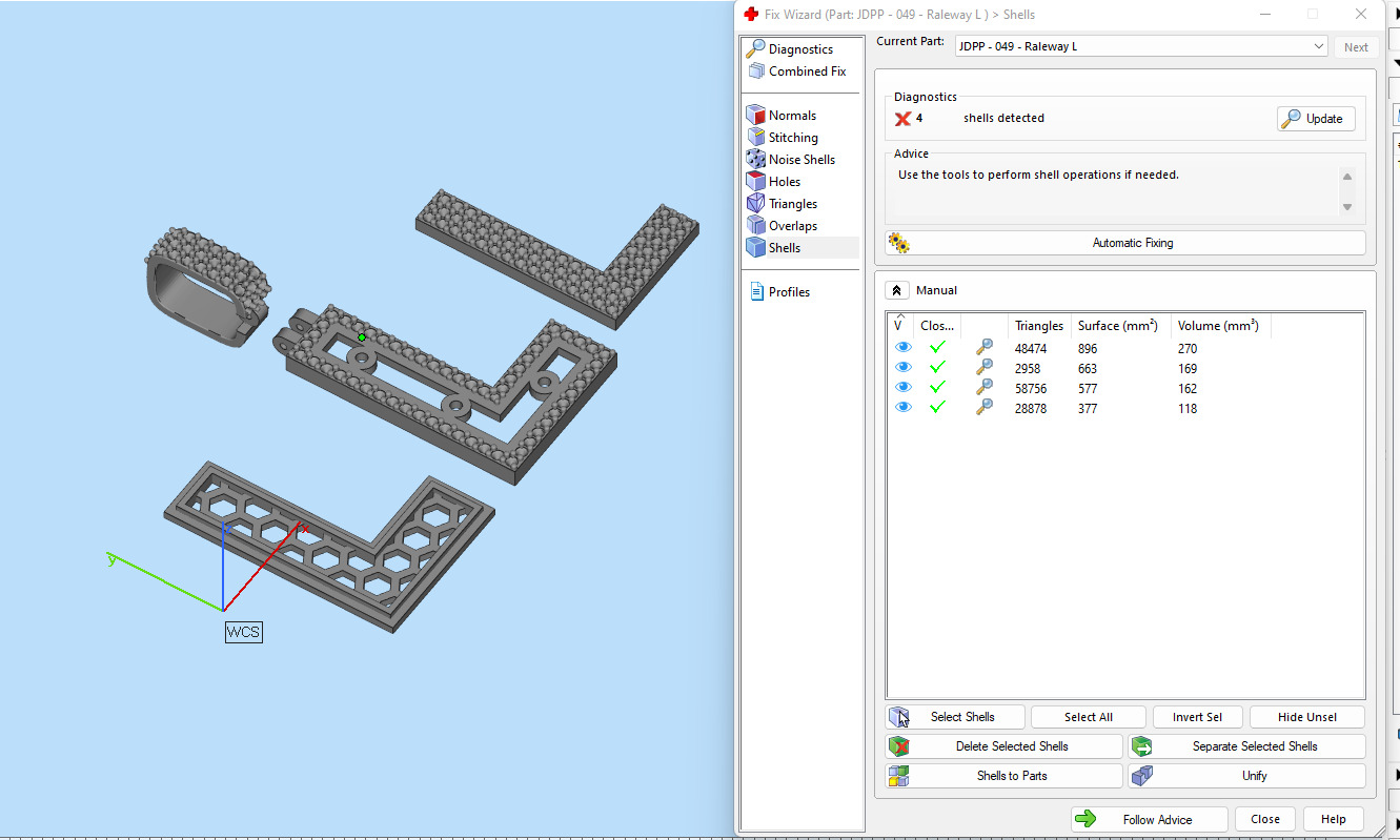 Custom Initial L Letter Diamond Pendant A to Z Alphabet Necklace 3D print model_19