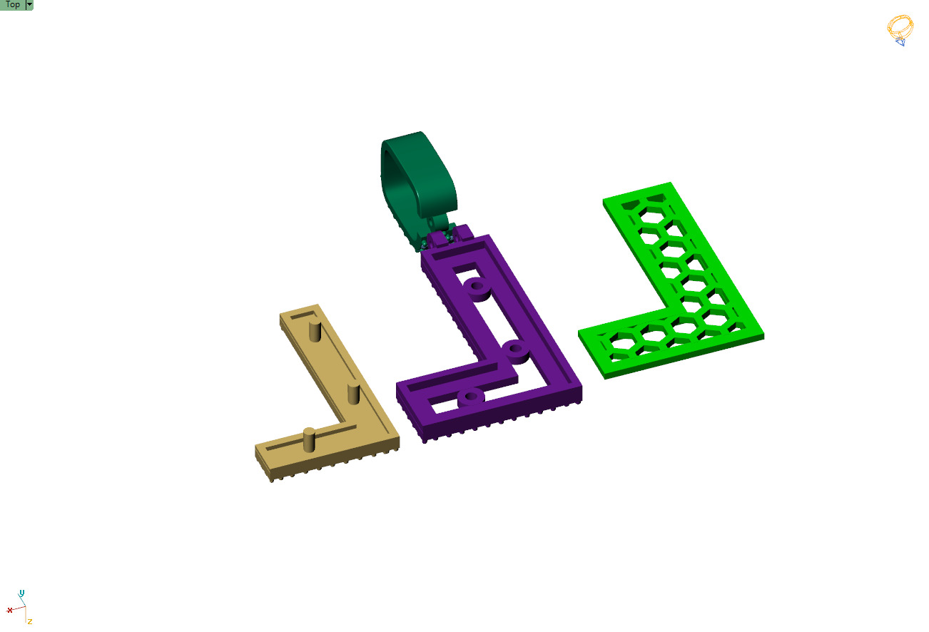 Custom Initial L Letter Diamond Pendant A to Z Alphabet Necklace 3D print model_13