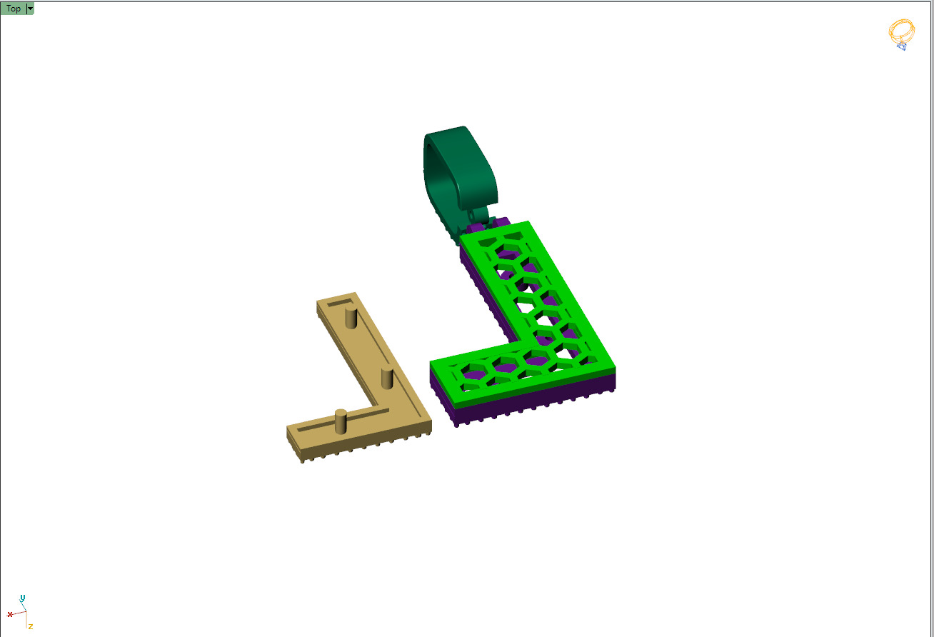 Custom Initial L Letter Diamond Pendant A to Z Alphabet Necklace 3D print model_11