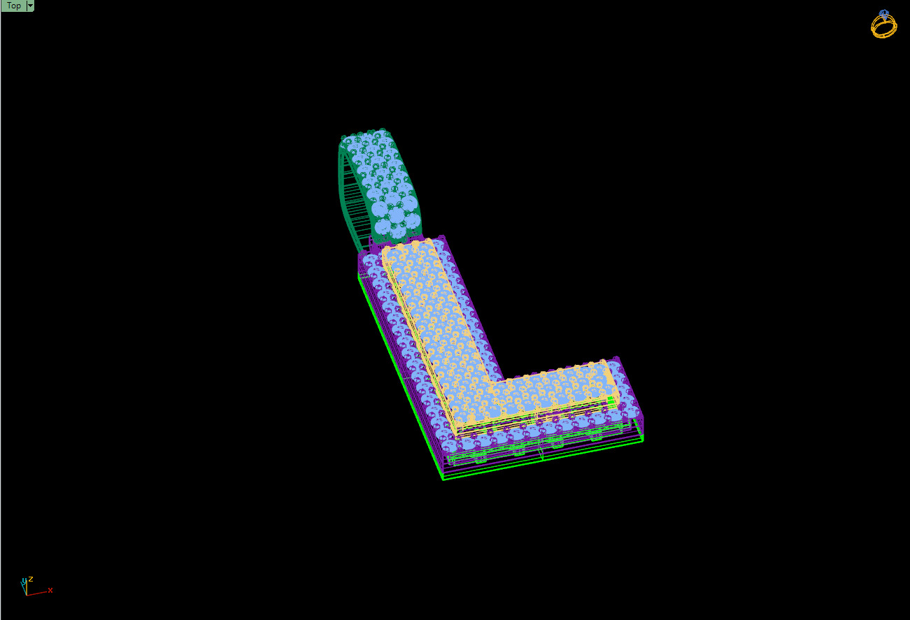 Custom Initial L Letter Diamond Pendant A to Z Alphabet Necklace 3D print model_14