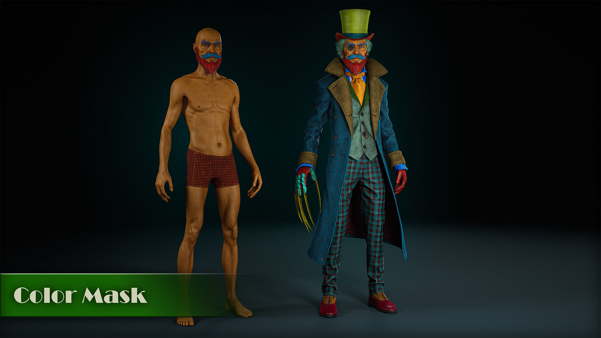 Master and Dolls 3D Model Collection_16