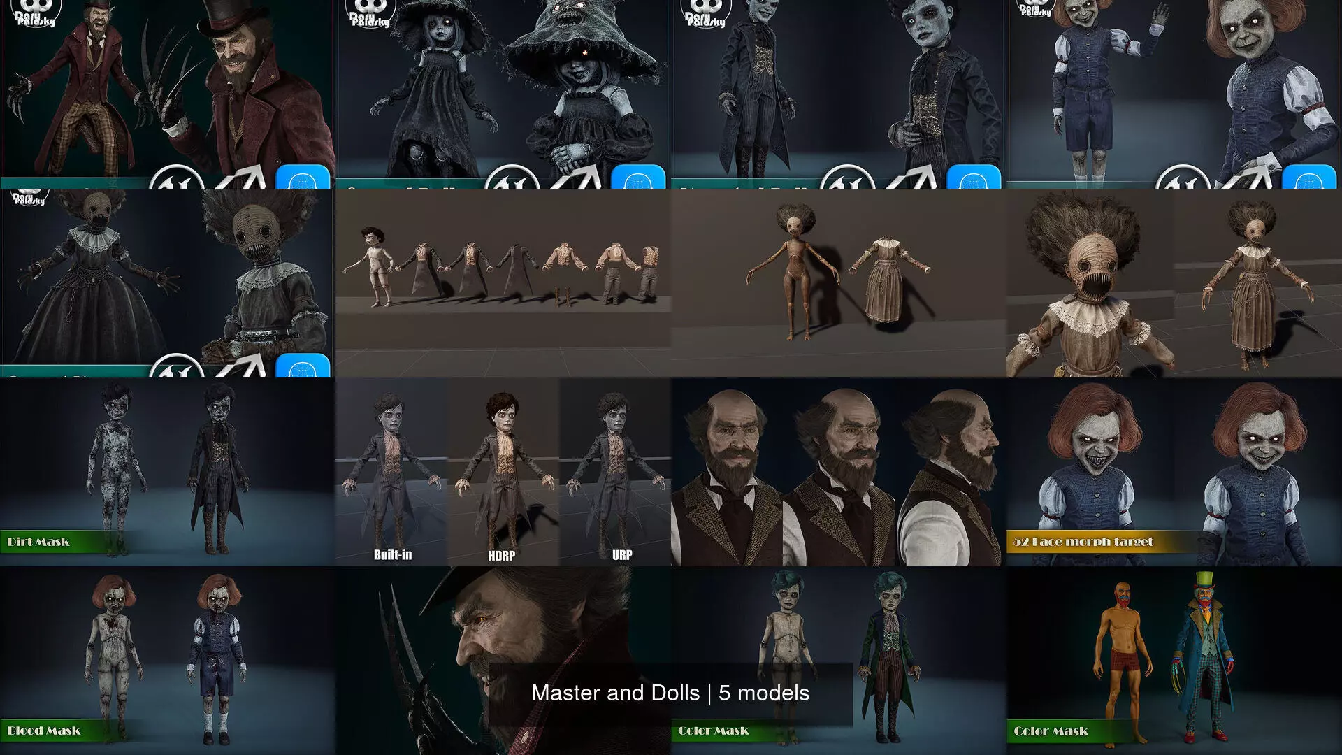 Master and Dolls 3D Model Collection_12