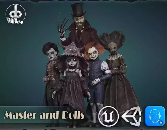 Master and Dolls 3D Model Collection