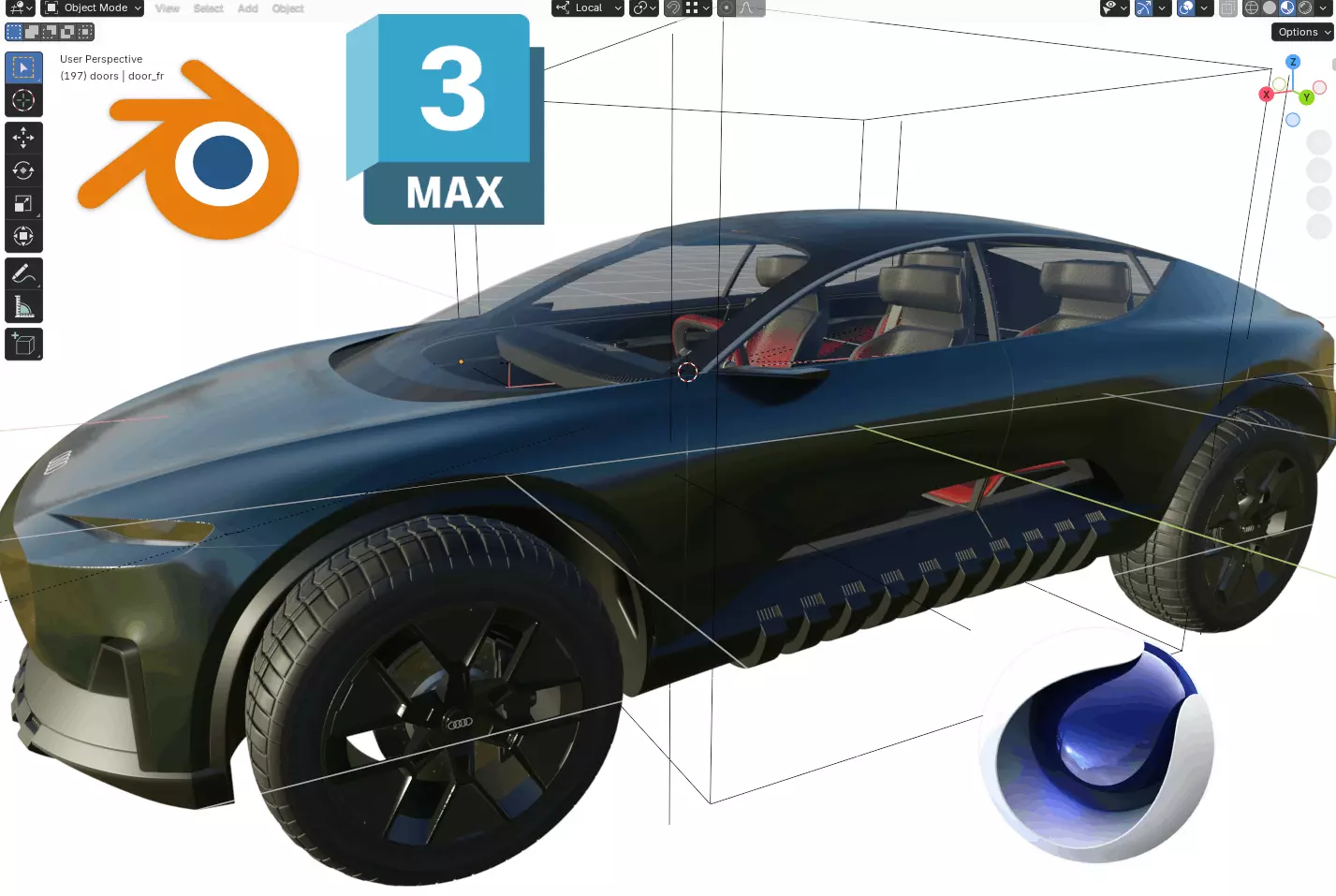 Audi Activesphere Concept Low-poly 3D model