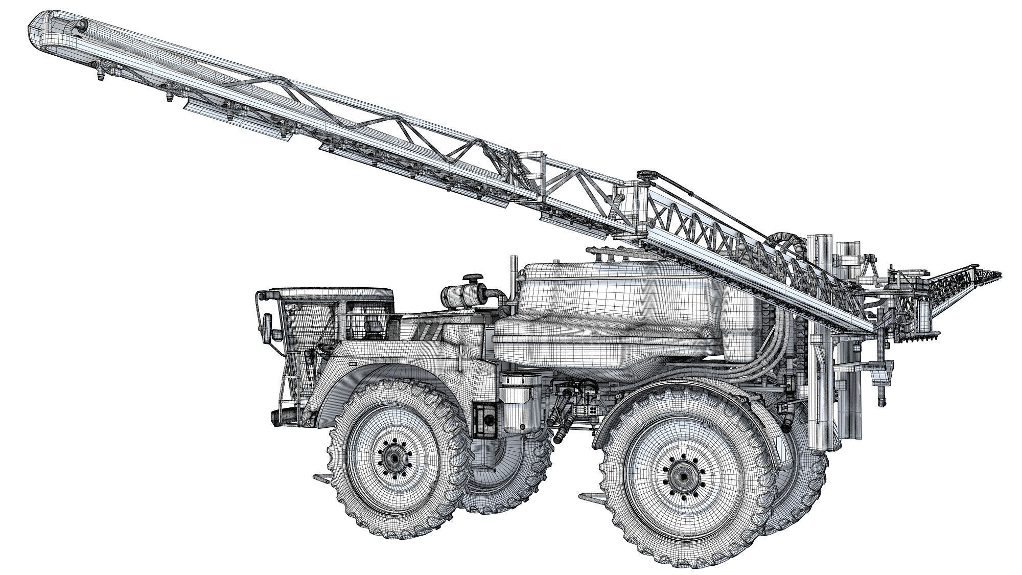 Self Propelled Farm Sprayer 3D model_24