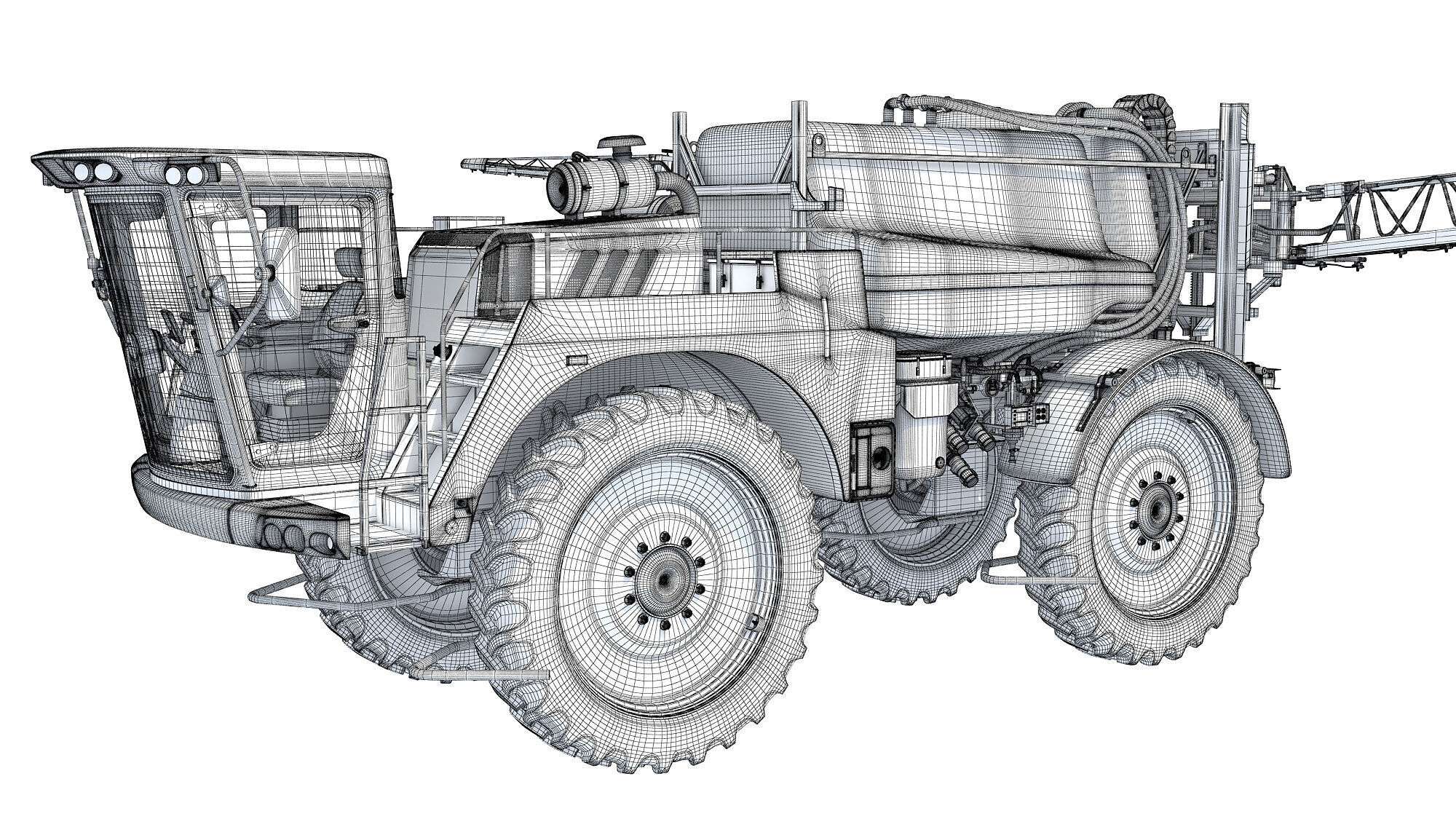 Self Propelled Farm Sprayer 3D model_19