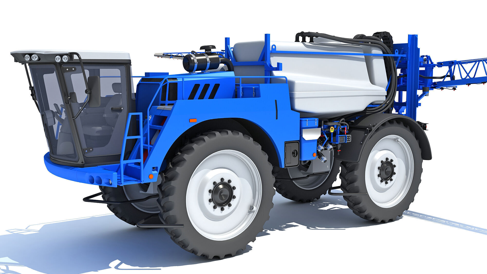 Self Propelled Farm Sprayer 3D model_1