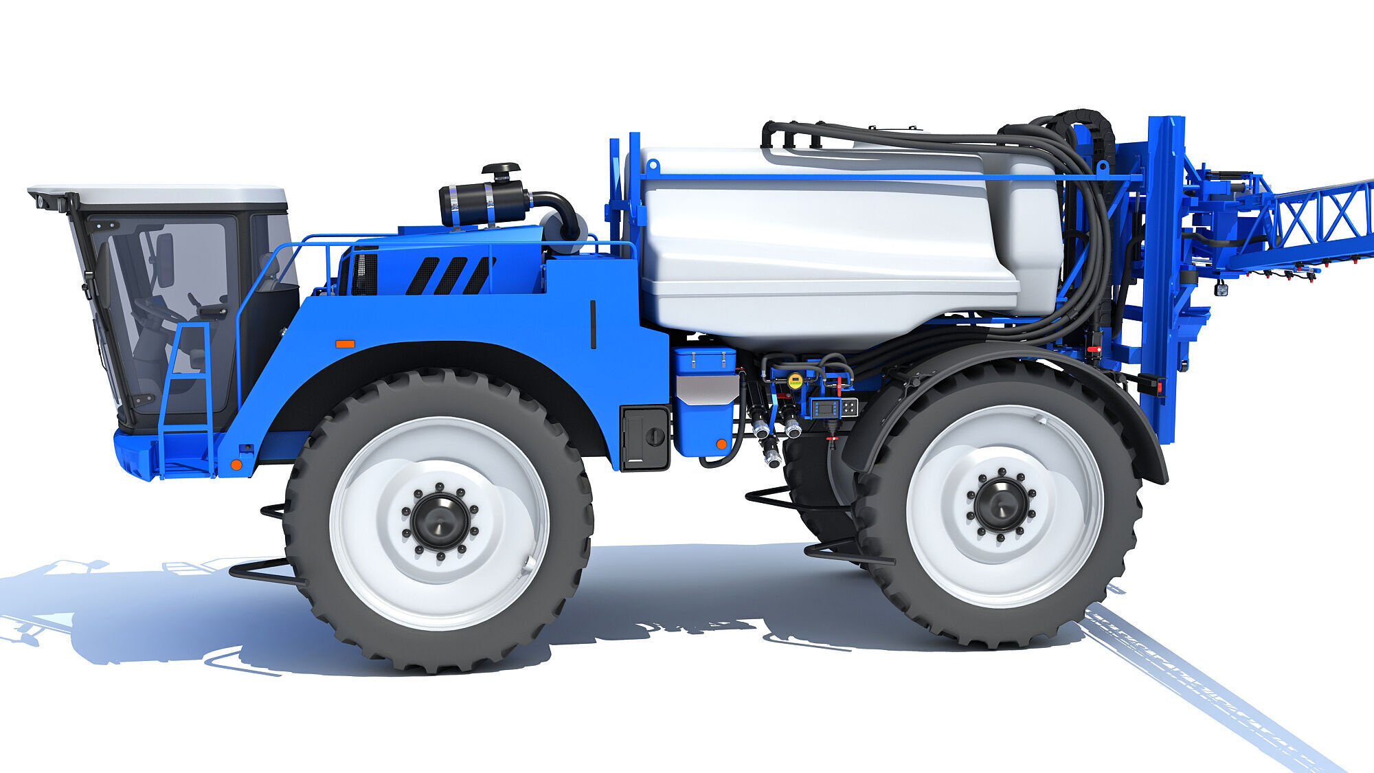 Self Propelled Farm Sprayer 3D model_2