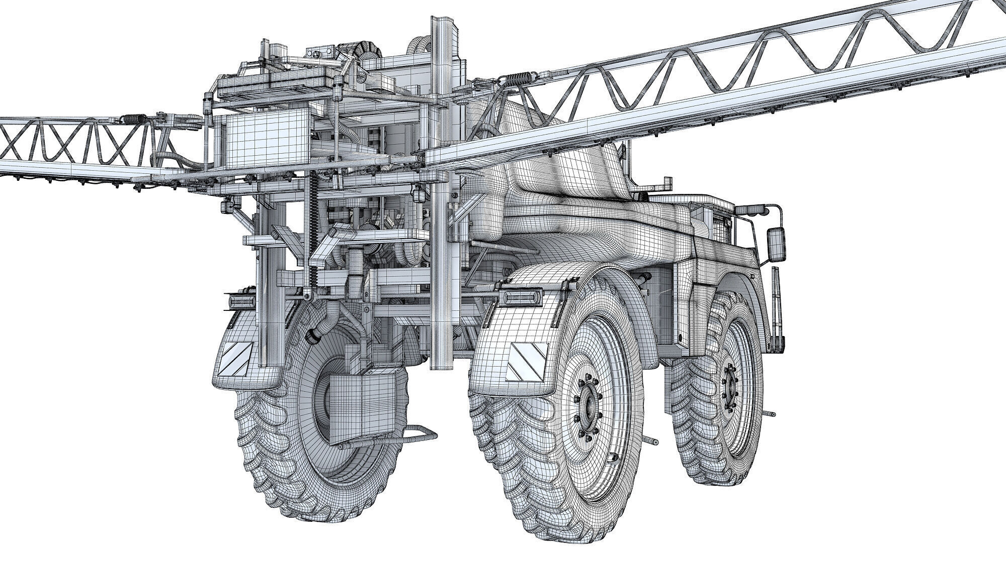 Self Propelled Farm Sprayer 3D model_21