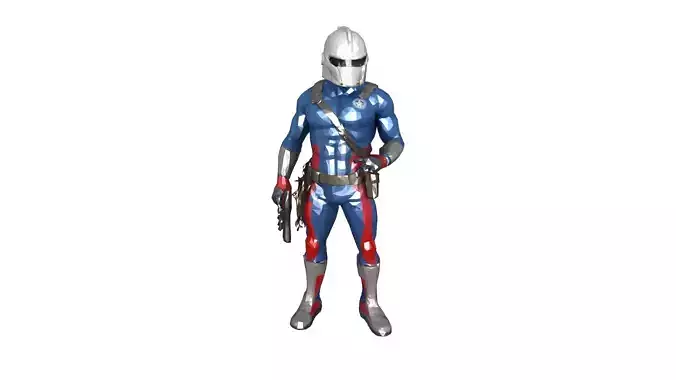 Peace Maker from suicide squad 2 movie high quality FBX model Low-poly 3D model