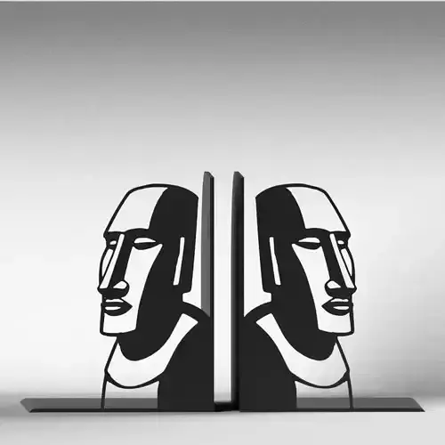 Moai Bookends