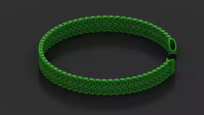 8mm  2 Line Oval Cuban Bracelet Spiral Type for All Metal 