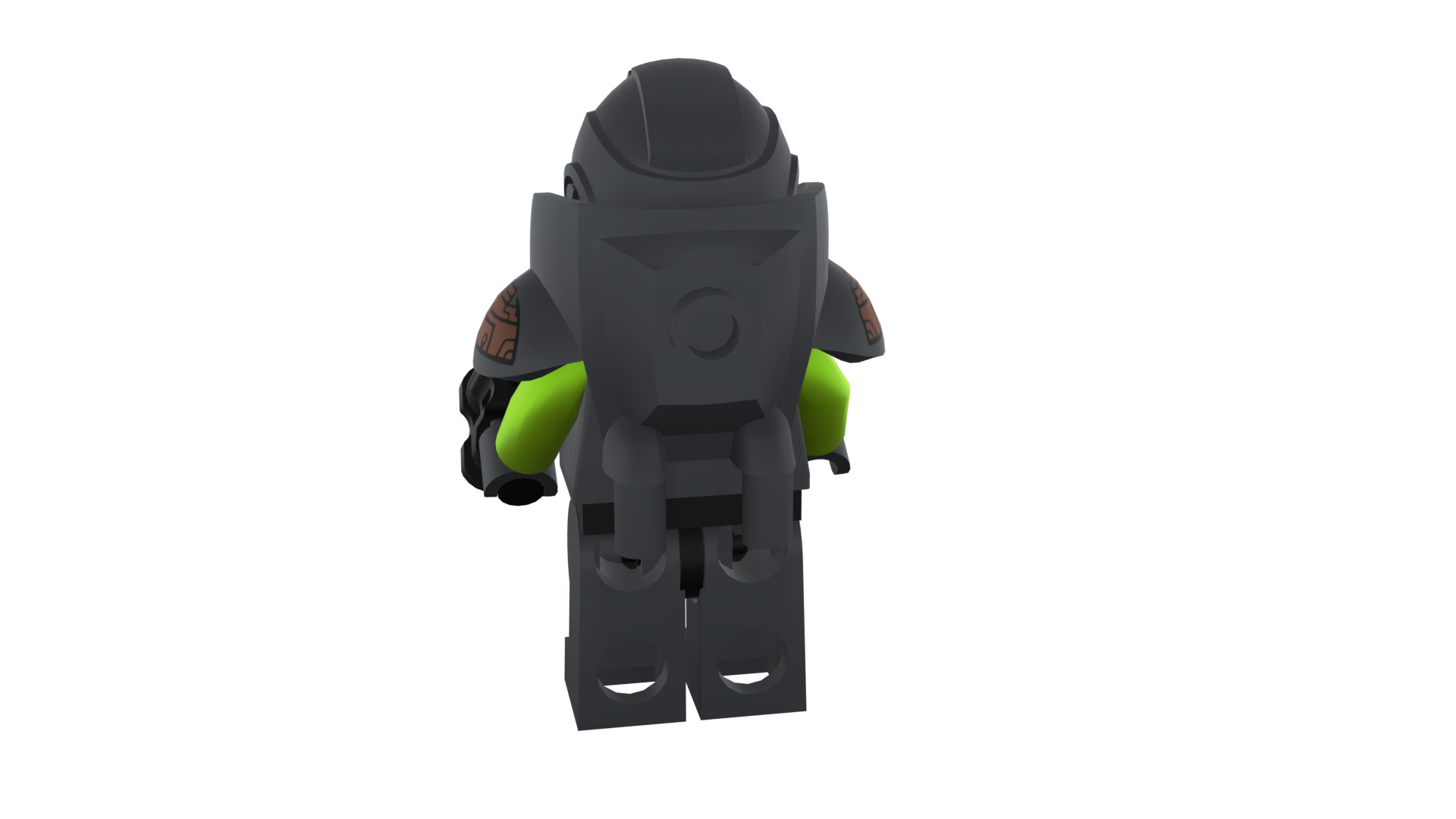 3D print minifigure - 71000-11 Alien Avenger 3D print model_28