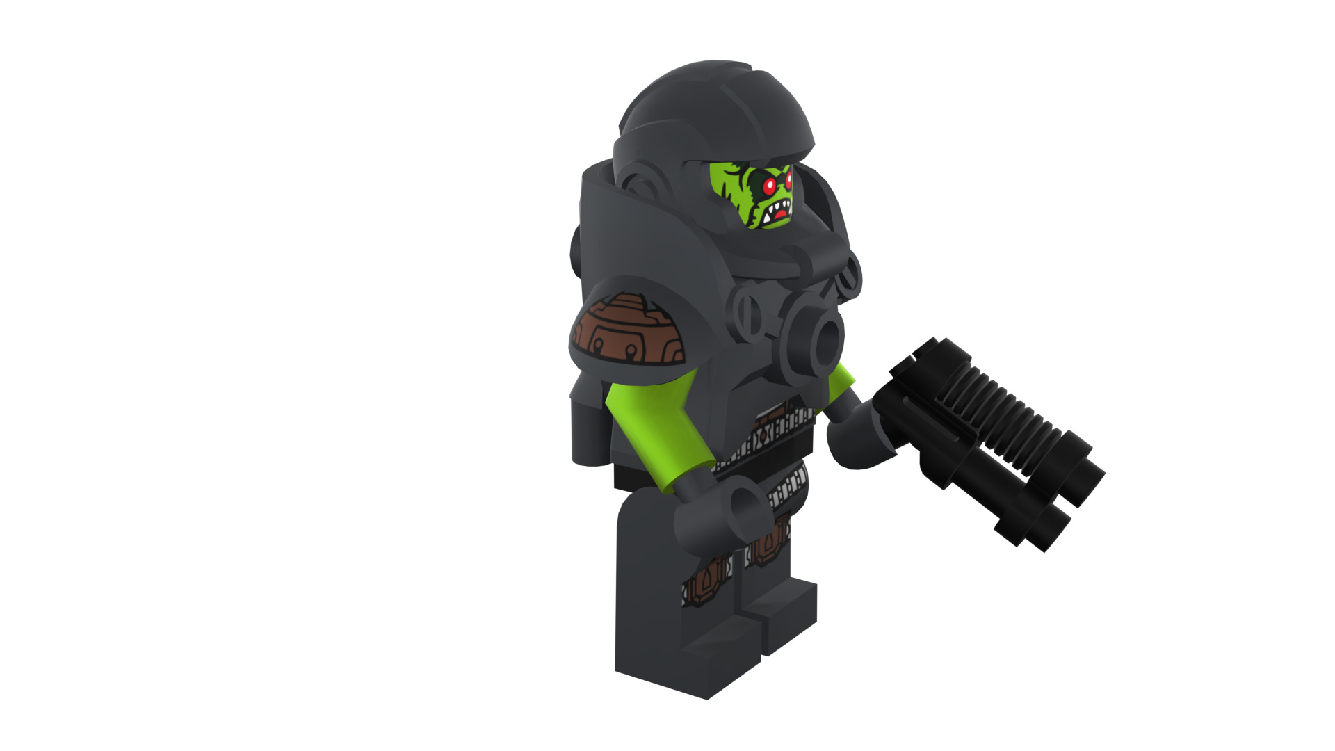 3D print minifigure - 71000-11 Alien Avenger 3D print model_12