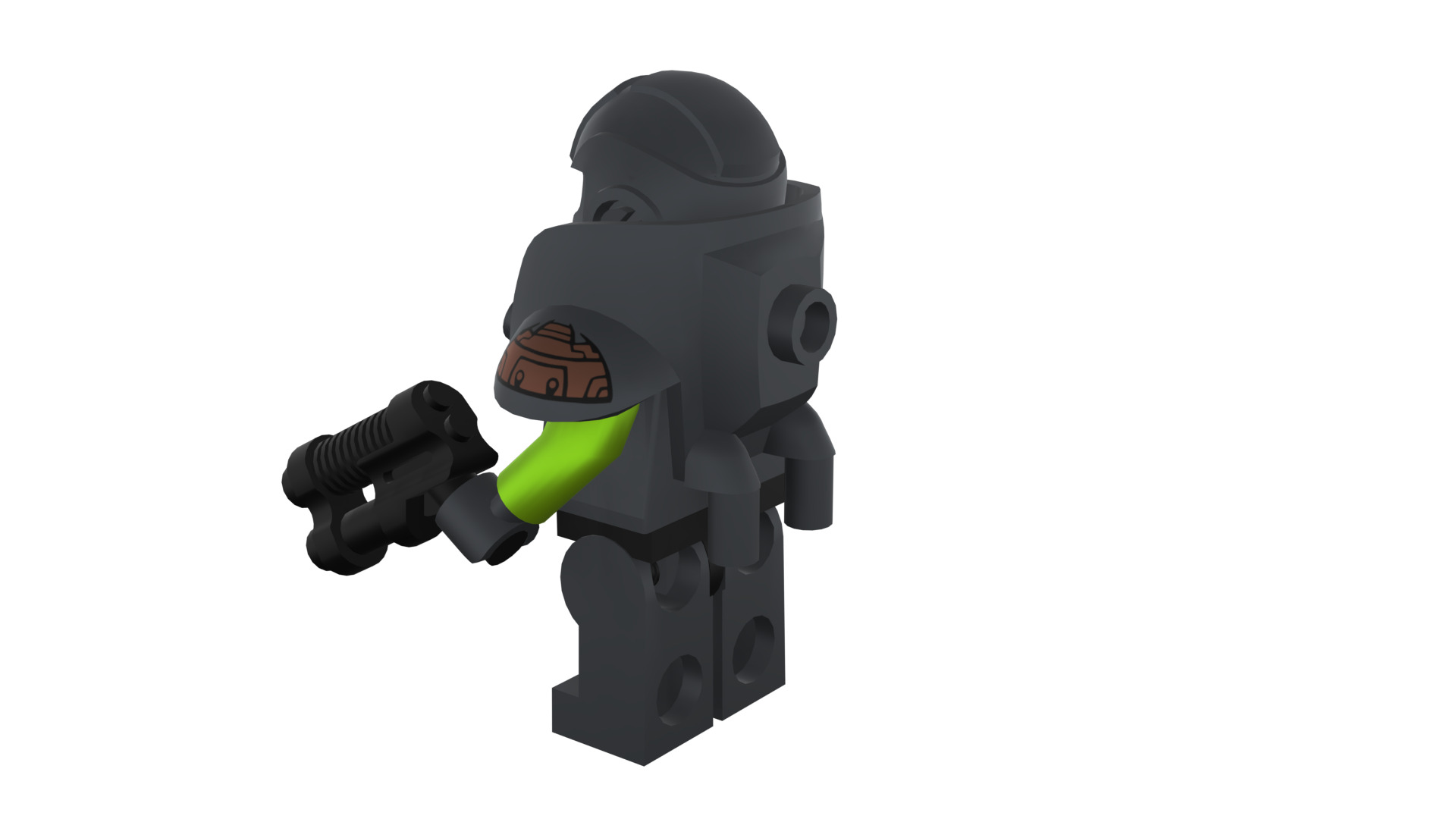 3D print minifigure - 71000-11 Alien Avenger 3D print model_33