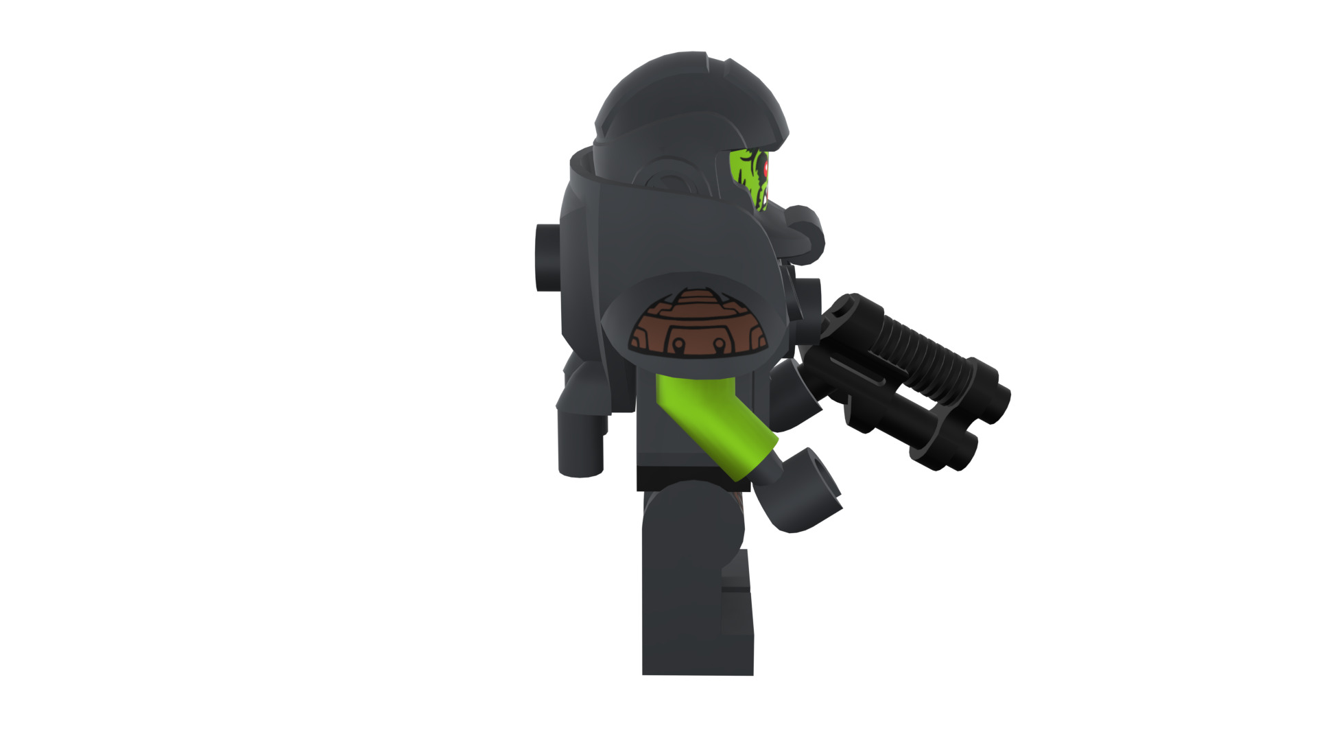 3D print minifigure - 71000-11 Alien Avenger 3D print model_16