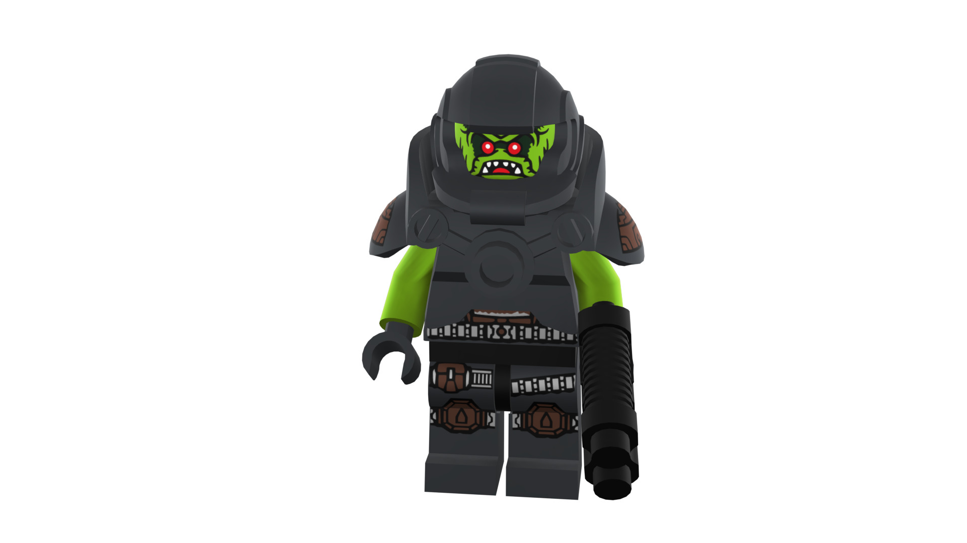 3D print minifigure - 71000-11 Alien Avenger 3D print model_48