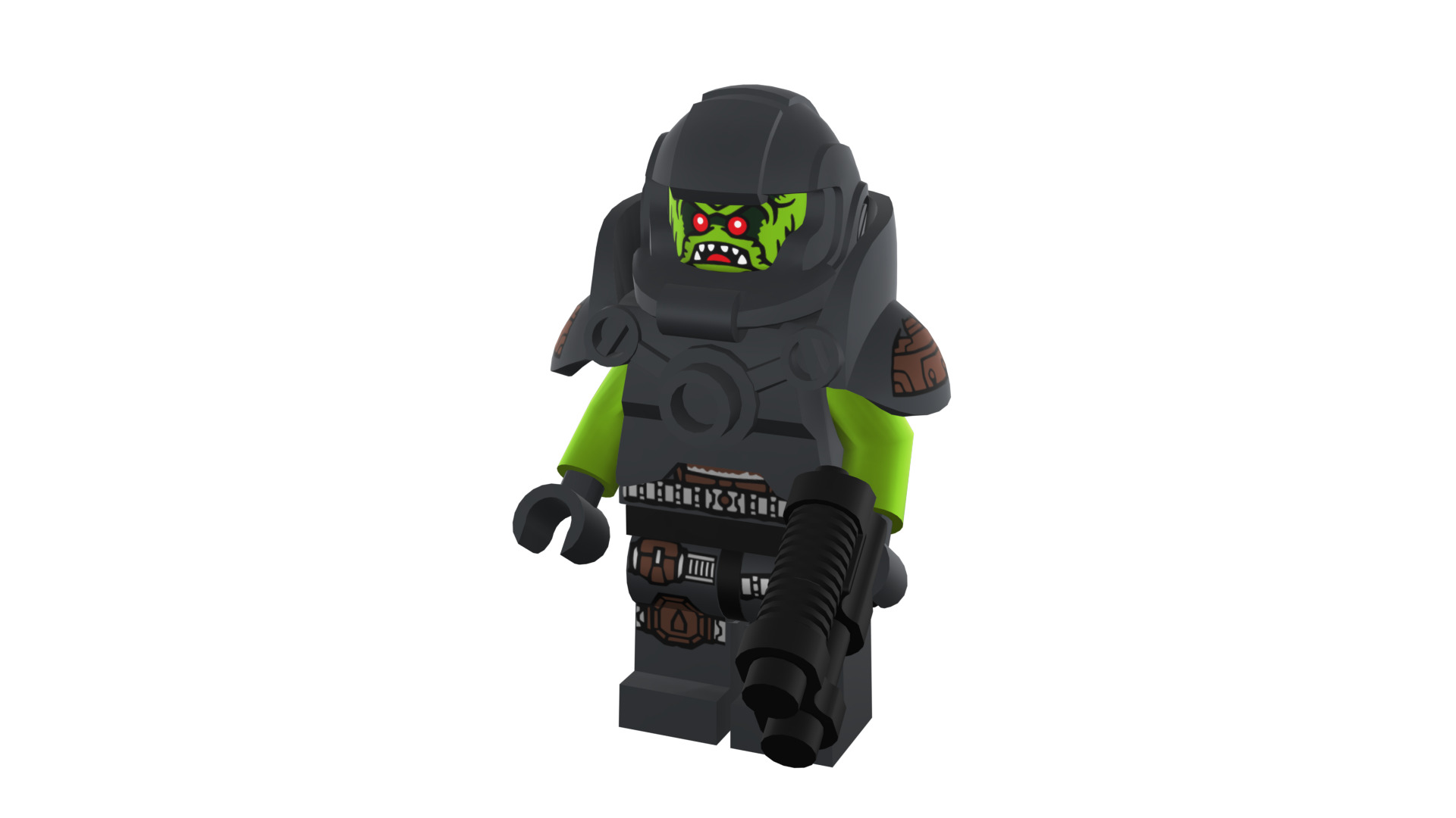 3D print minifigure - 71000-11 Alien Avenger 3D print model_46