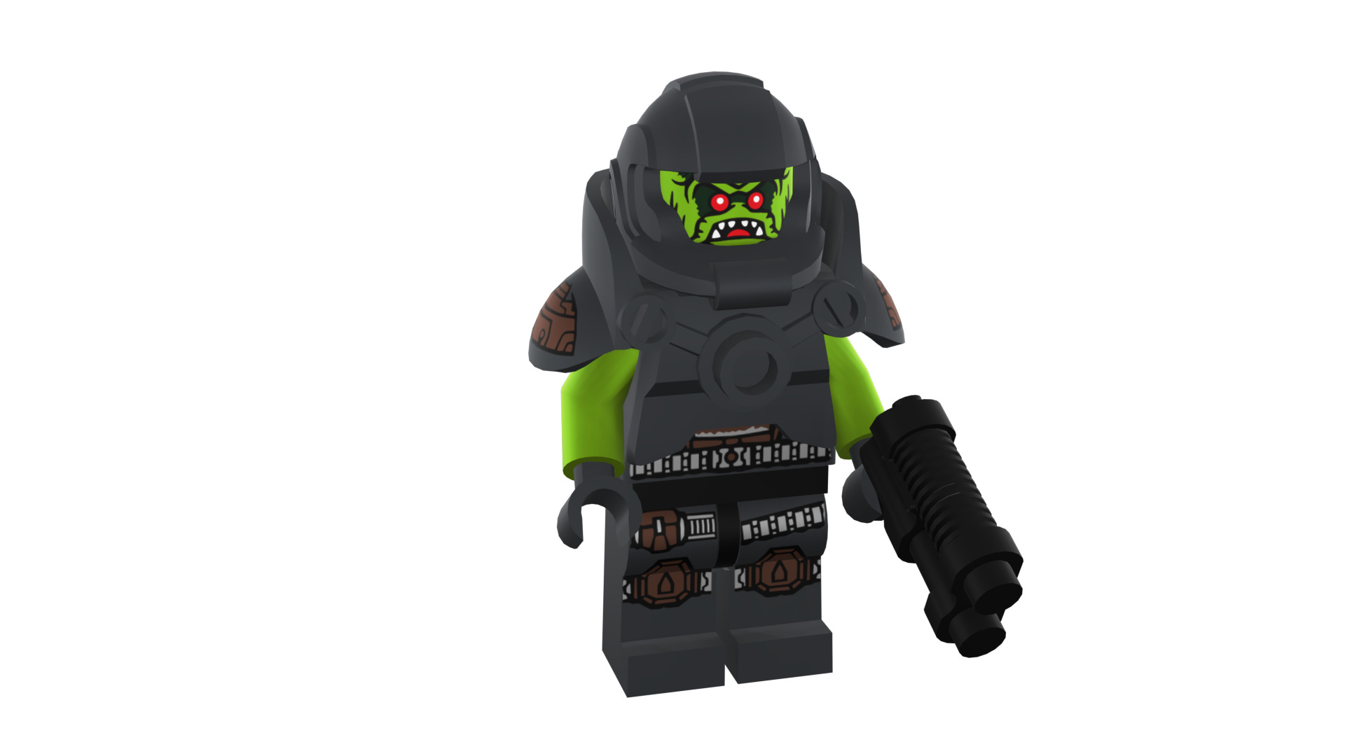 3D print minifigure - 71000-11 Alien Avenger 3D print model_7