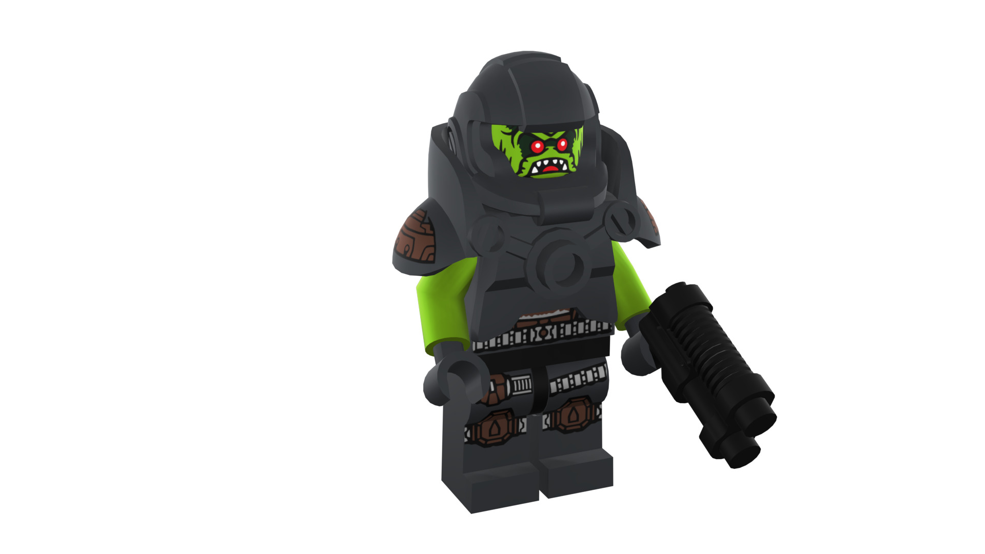 3D print minifigure - 71000-11 Alien Avenger 3D print model_8