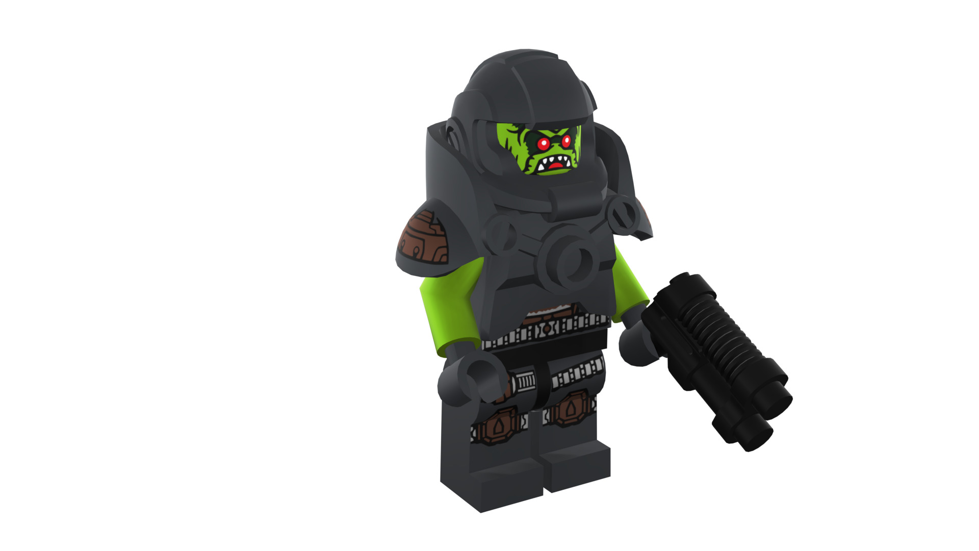 3D print minifigure - 71000-11 Alien Avenger 3D print model_9