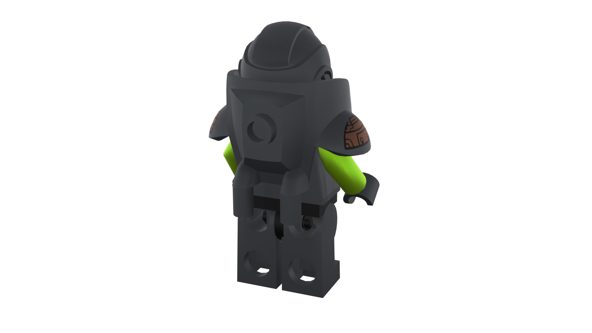 3D print minifigure - 71000-11 Alien Avenger 3D print model_24