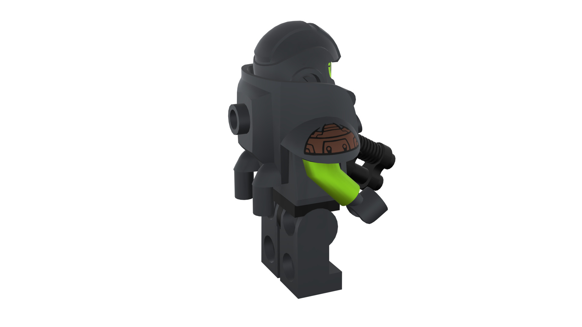 3D print minifigure - 71000-11 Alien Avenger 3D print model_19