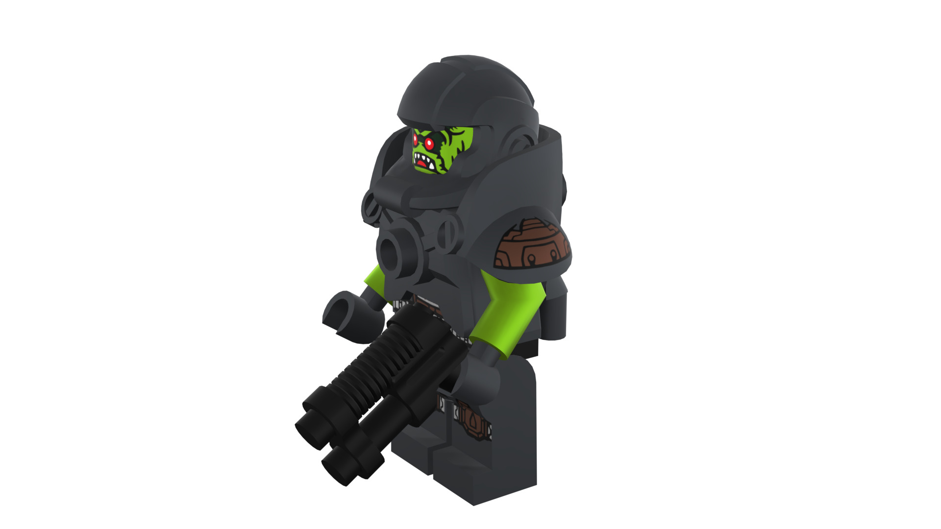 3D print minifigure - 71000-11 Alien Avenger 3D print model_42
