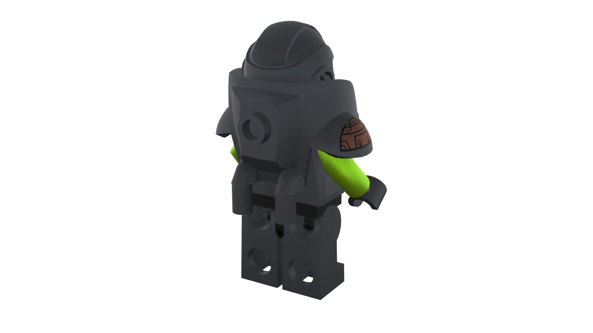 3D print minifigure - 71000-11 Alien Avenger 3D print model_23