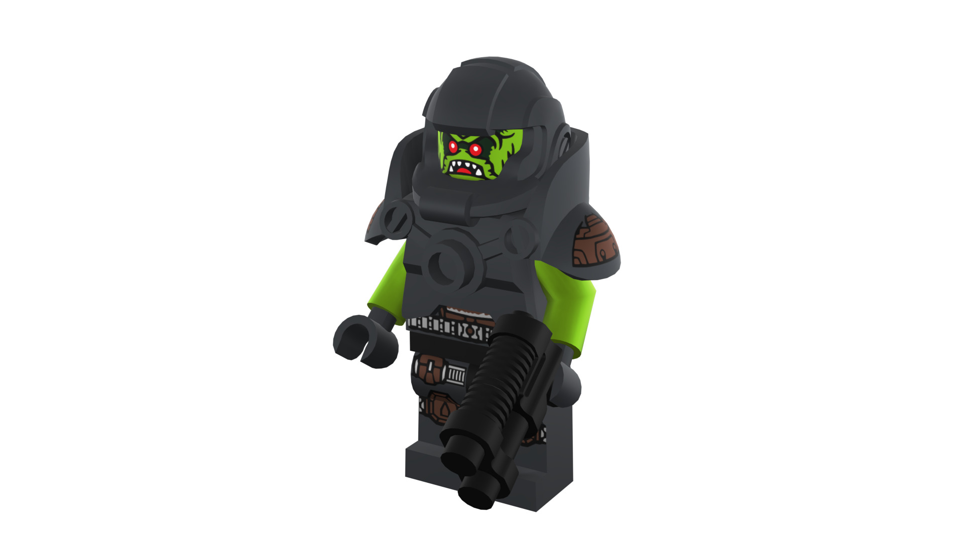 3D print minifigure - 71000-11 Alien Avenger 3D print model_45