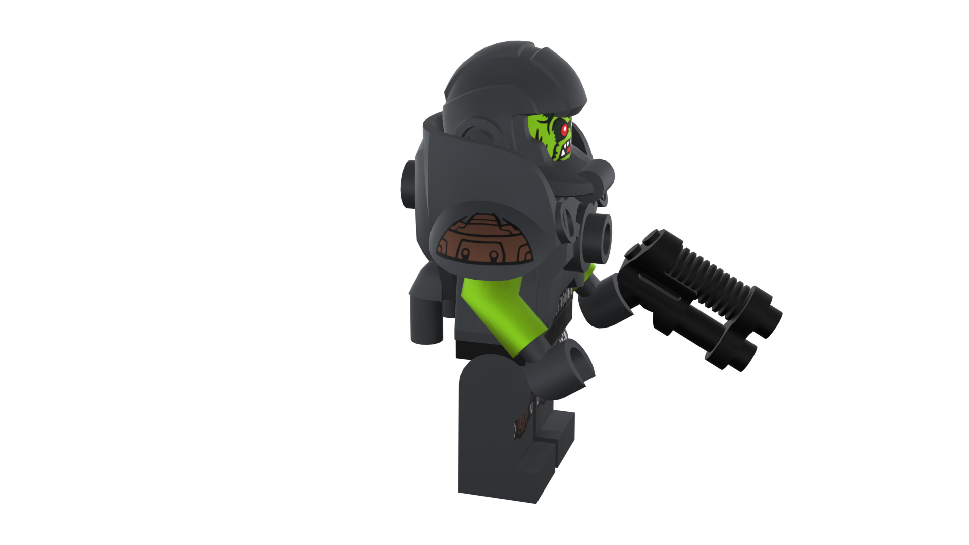 3D print minifigure - 71000-11 Alien Avenger 3D print model_14