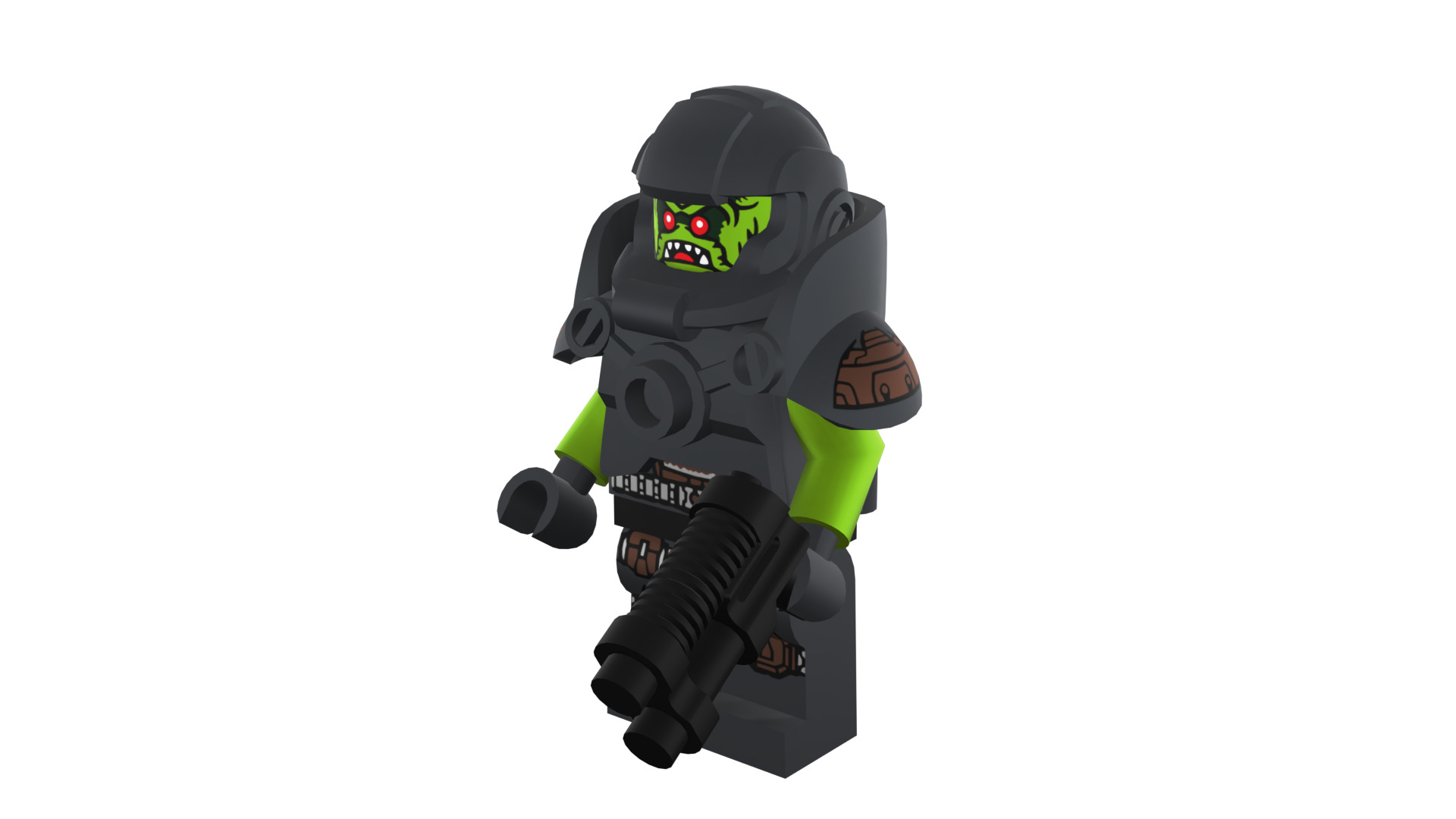 3D print minifigure - 71000-11 Alien Avenger 3D print model_44